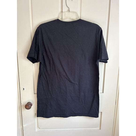 Large Marvel Black Cotton Tee W/Skull Graphics - Picture 2 of 3